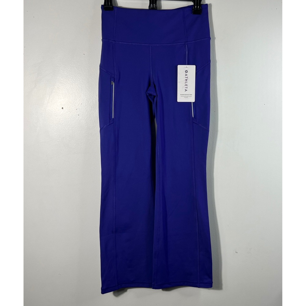 Womens Athleta Rainier Bootcut Pant S/P Blue Purple NWT